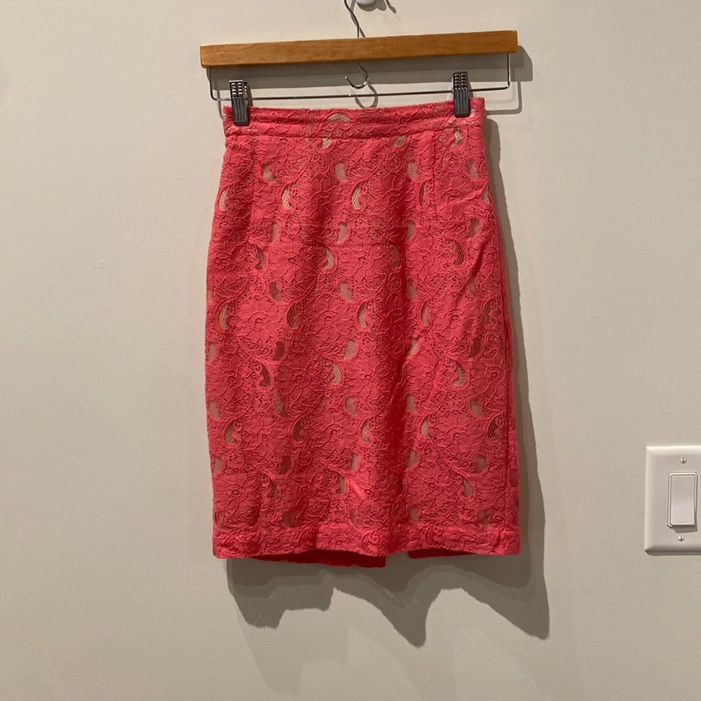 Pink with tan lining skirt